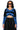 Front View Madison Crop V Neck Sweater