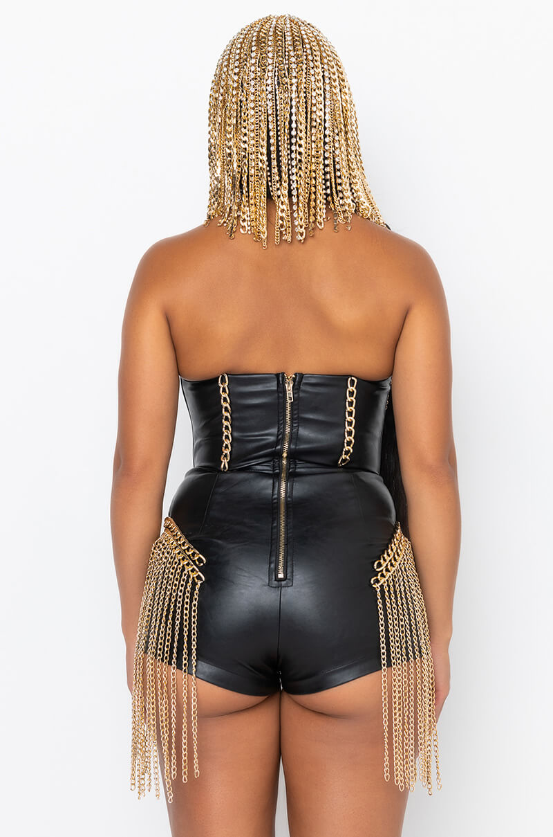 Full View Main Attraction Chain Detail Romper
