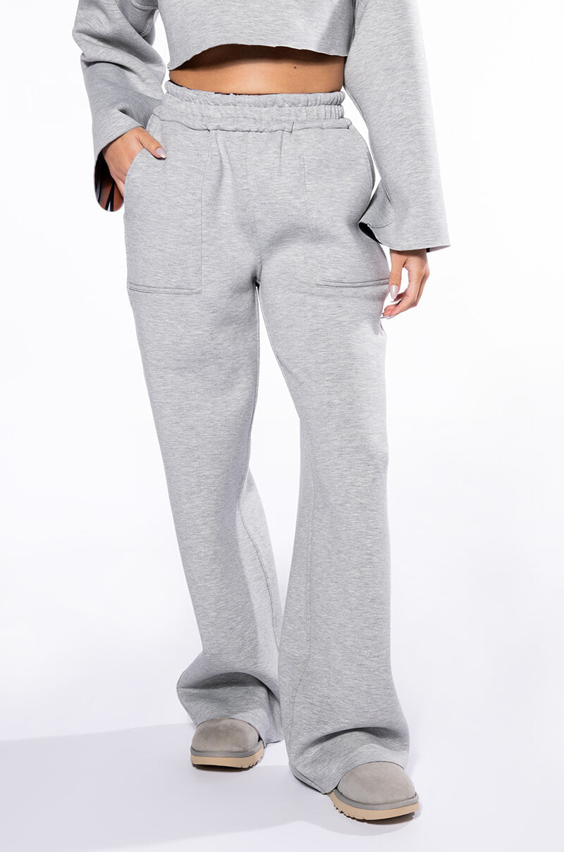 Back View Main Squeeze Reversible Printed Scuba Wide Leg Jogger 2