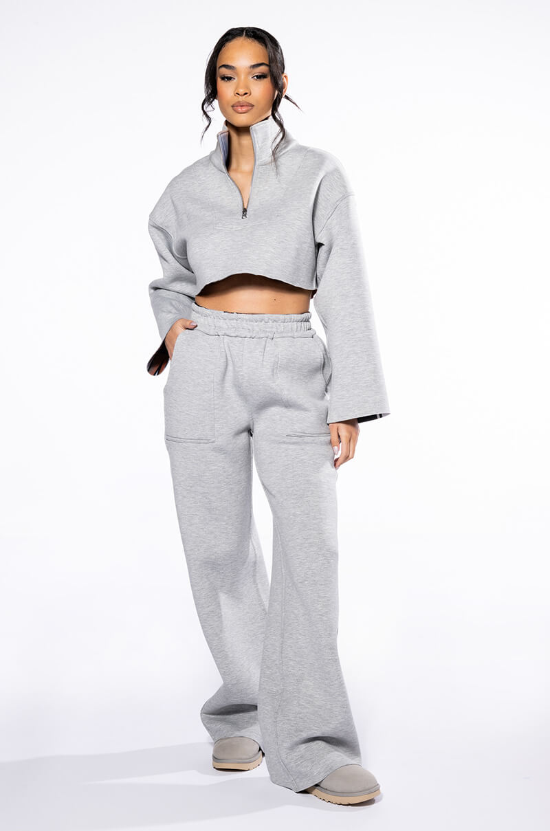 Detail View Main Squeeze Reversible Printed Scuba Wide Leg Jogger 4