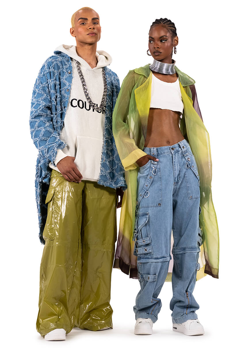 Extra View Make A Move Convertible Baggy Cargo Jeans