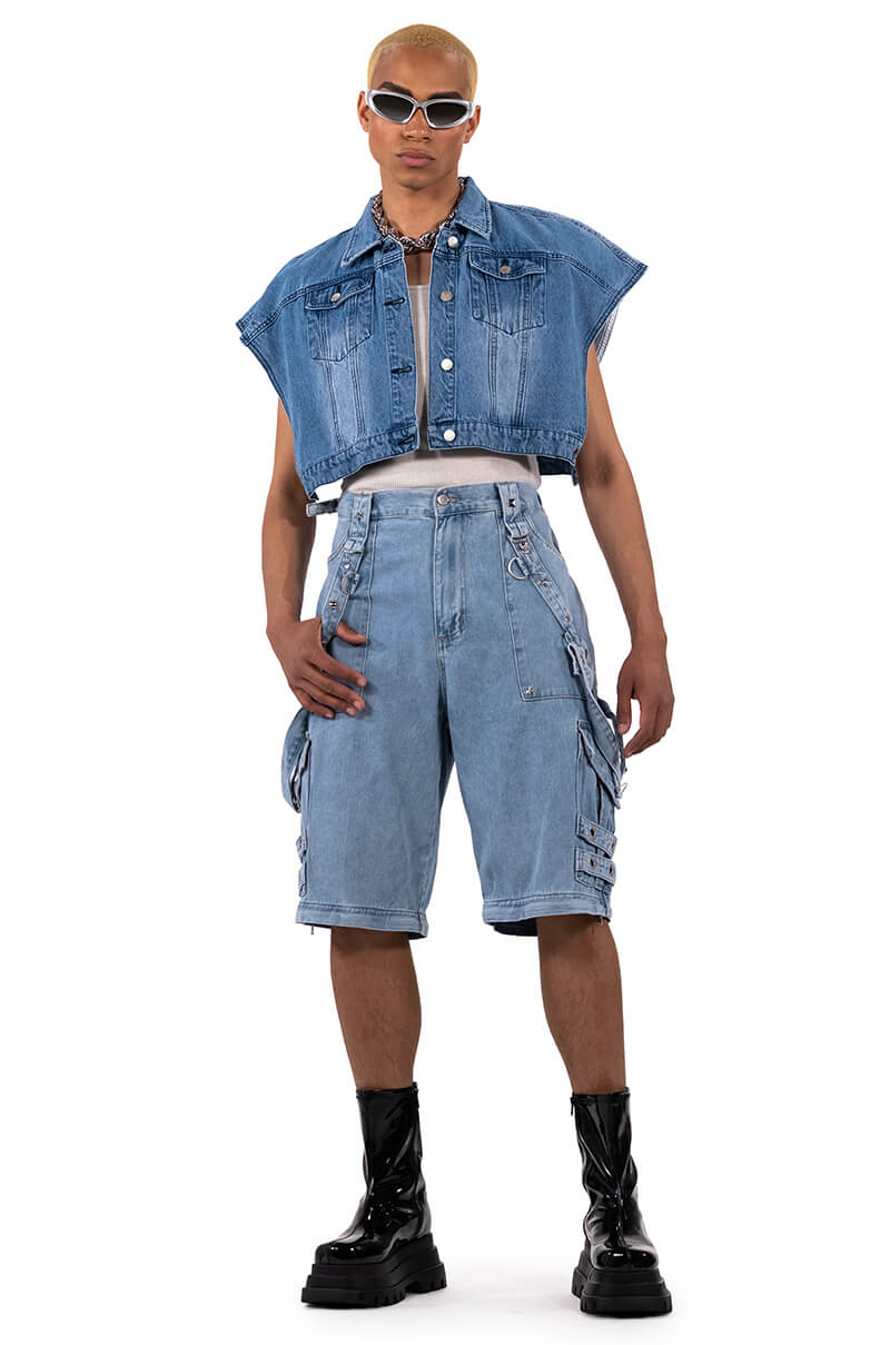 Extra View Make A Move Convertible Baggy Cargo Jeans