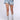 Front View Make A Wish Rhinestone High Waisted Denim Shorts