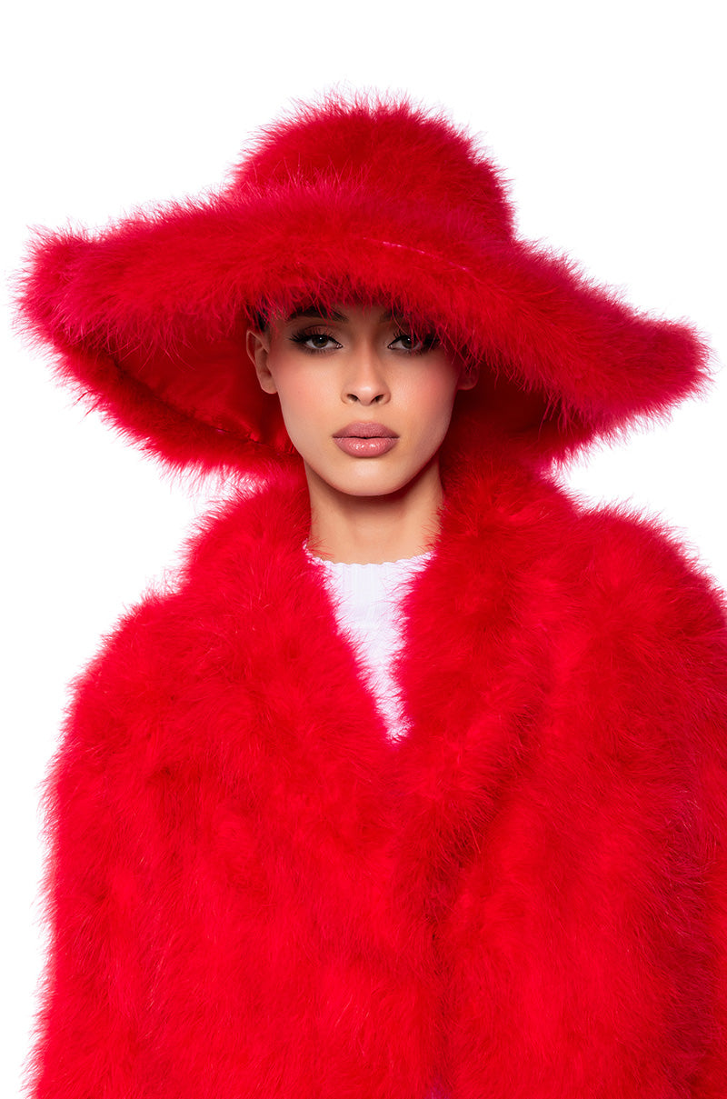 BOSS ERA OSTRICH BRIM HAT view 0