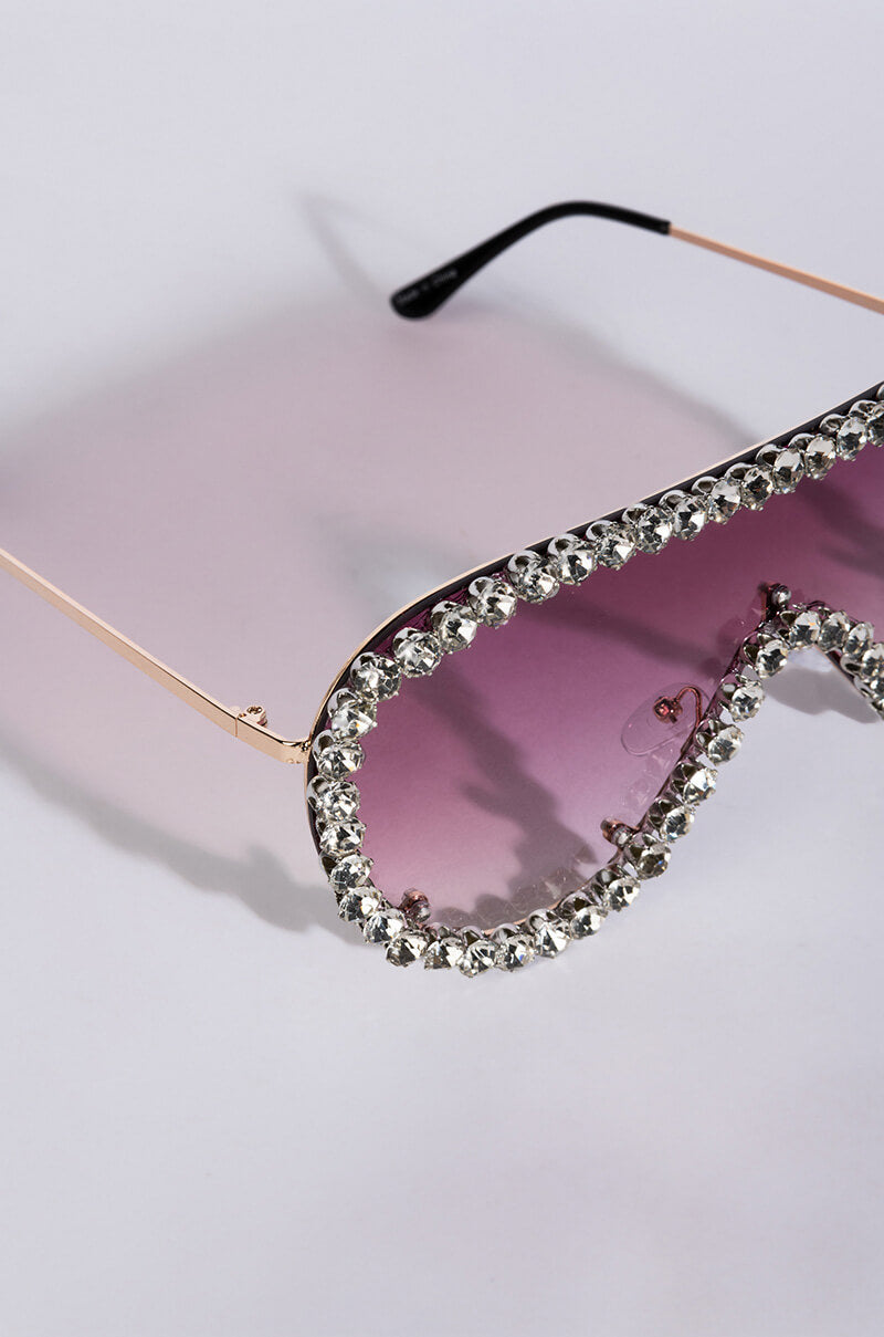 Full View Malibu Rhinestone Sunnies