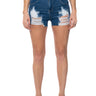 Front View Malibu Under Bust Denim Short