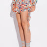 Front View Malta Ruched Mini Skirt