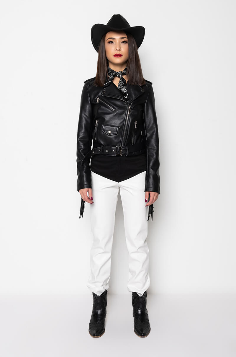 Extra View Mama Fringe Moto Jacket 25
