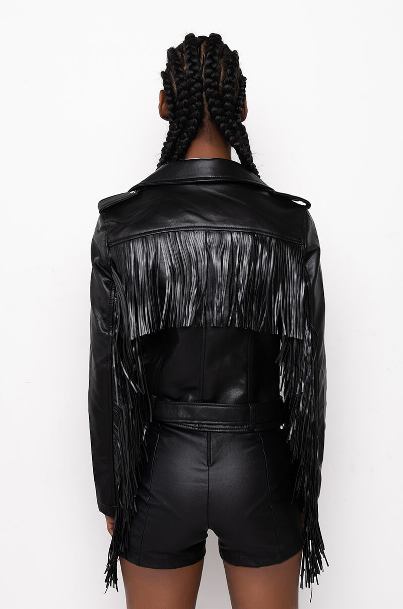 Extra View Mama Fringe Moto Jacket 15