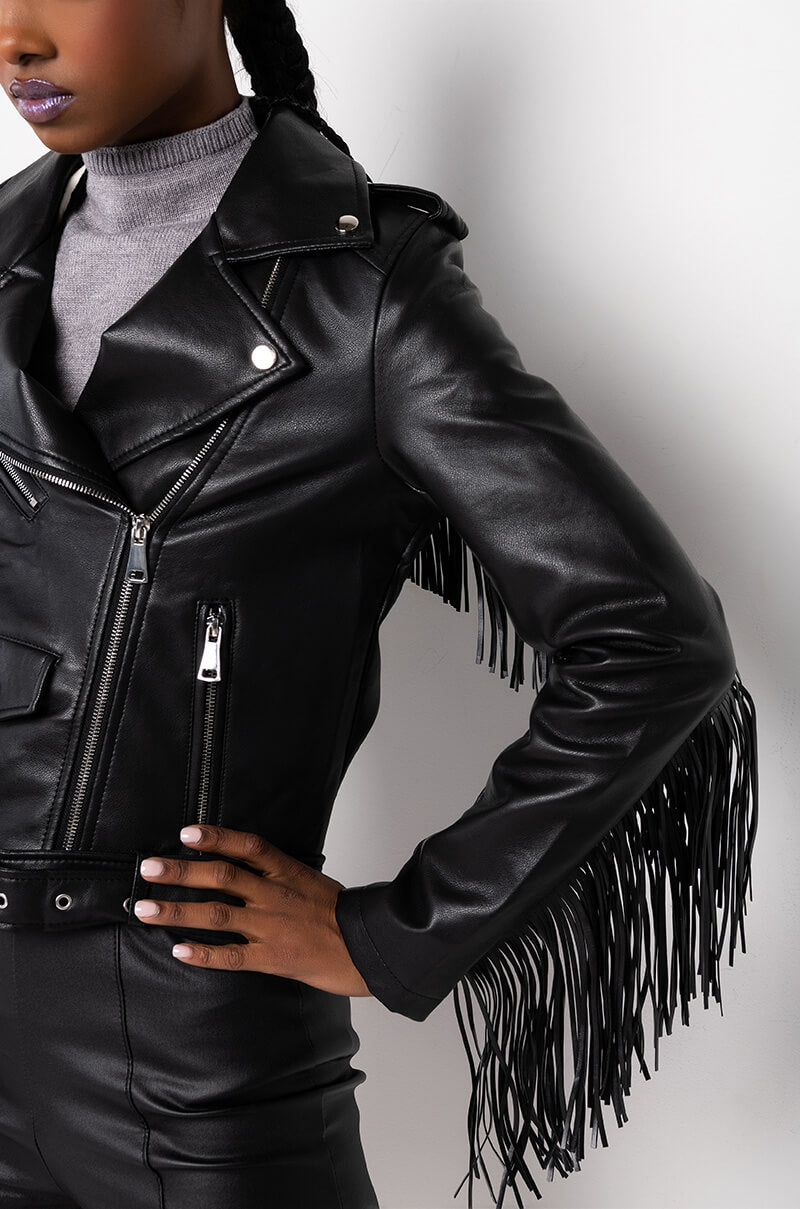 Extra View Mama Fringe Moto Jacket 16