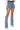 Side View Mara Button Front Denim Mini Skort