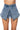 Back View Mara Button Front Denim Mini Skort