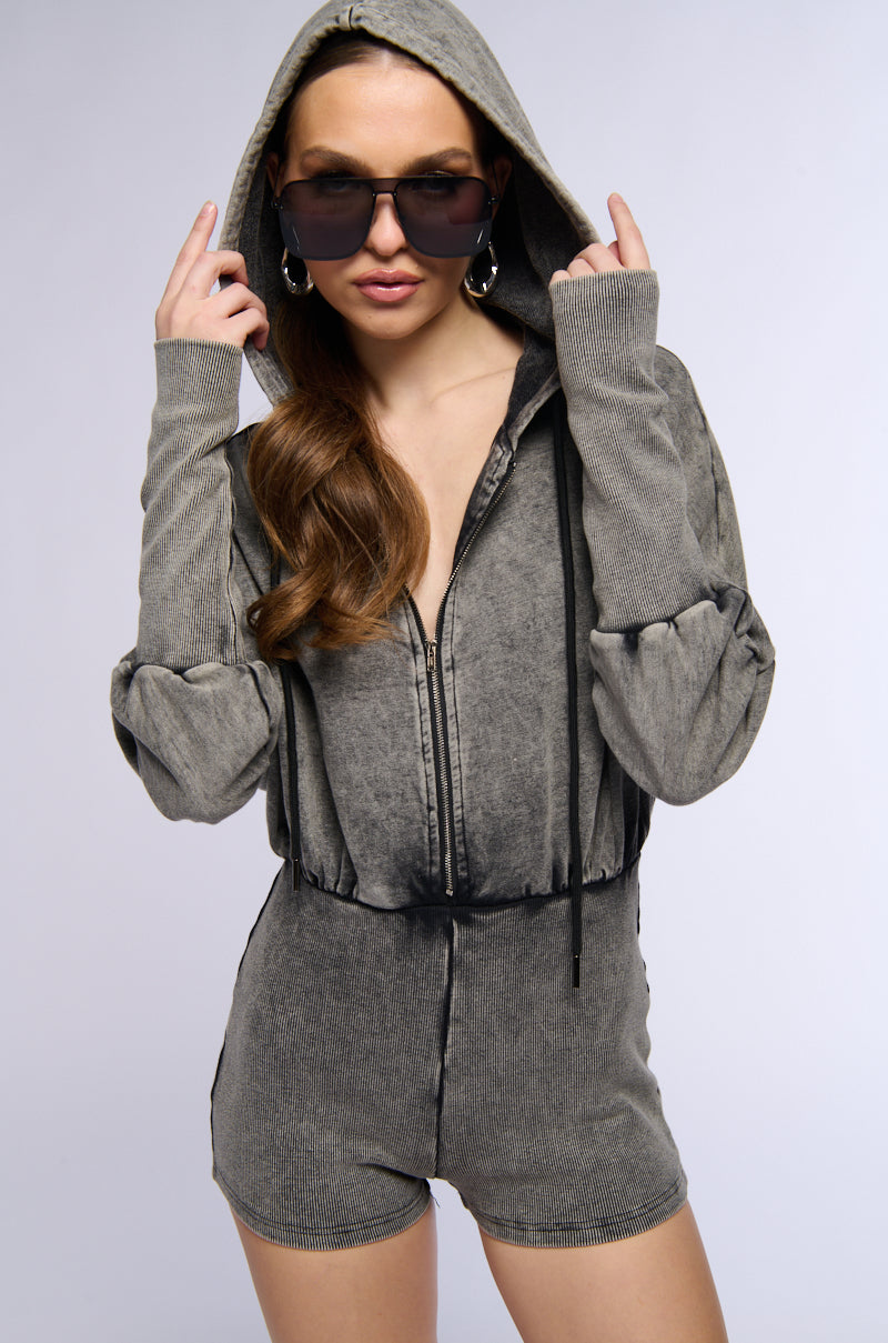 Side View Mardie Mineral Wash French Terry Romper