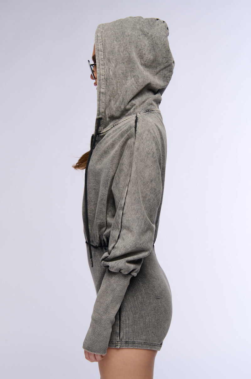 Detail View Mardie Mineral Wash French Terry Romper