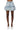 Full View Mardie Rhinestone Embellished Ruffle Denim Mini Skirt