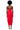 Detail View Marisol Strapless Tulip Skirt Midi Dress In Red