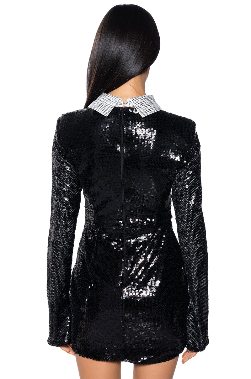 Full View Mark My Words Collared Mini Dress 4