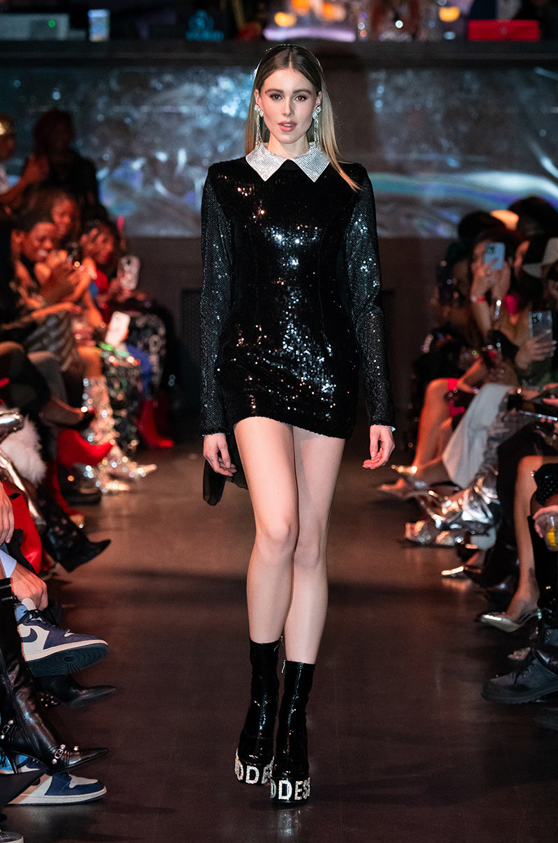 Extra View Mark My Words Collared Mini Dress 5
