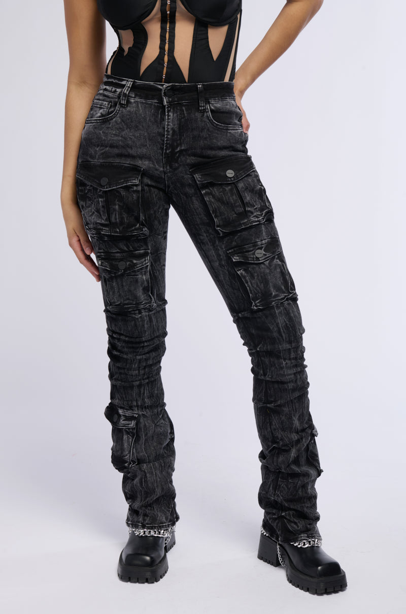 MATRIX HIGH RISE STACKED JEANS view 0