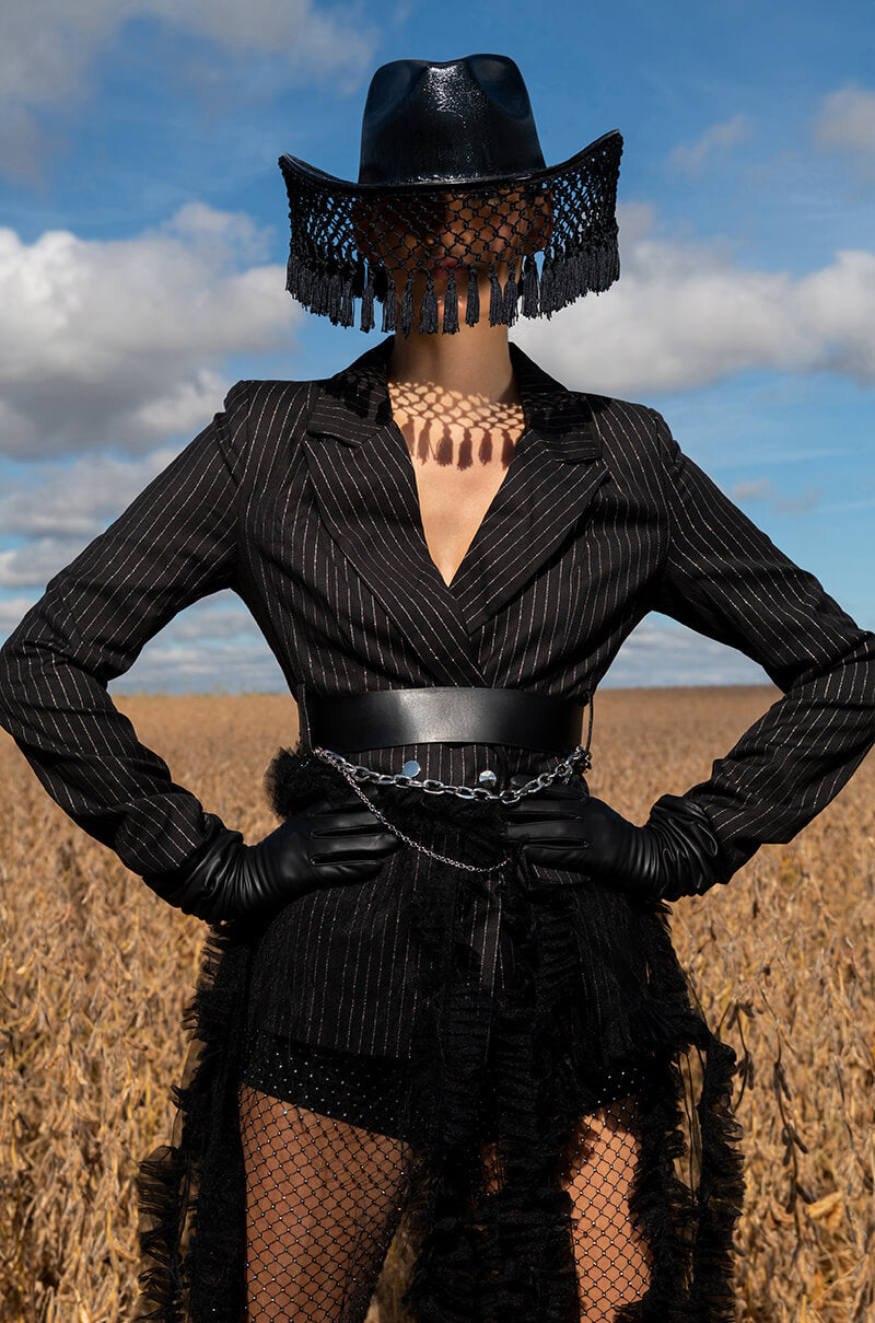 MAVERICK WESTERN FRINGE COWBOY HAT