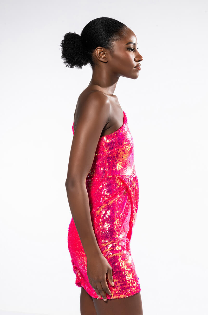 Full View Maximum Sequin Mini Dress