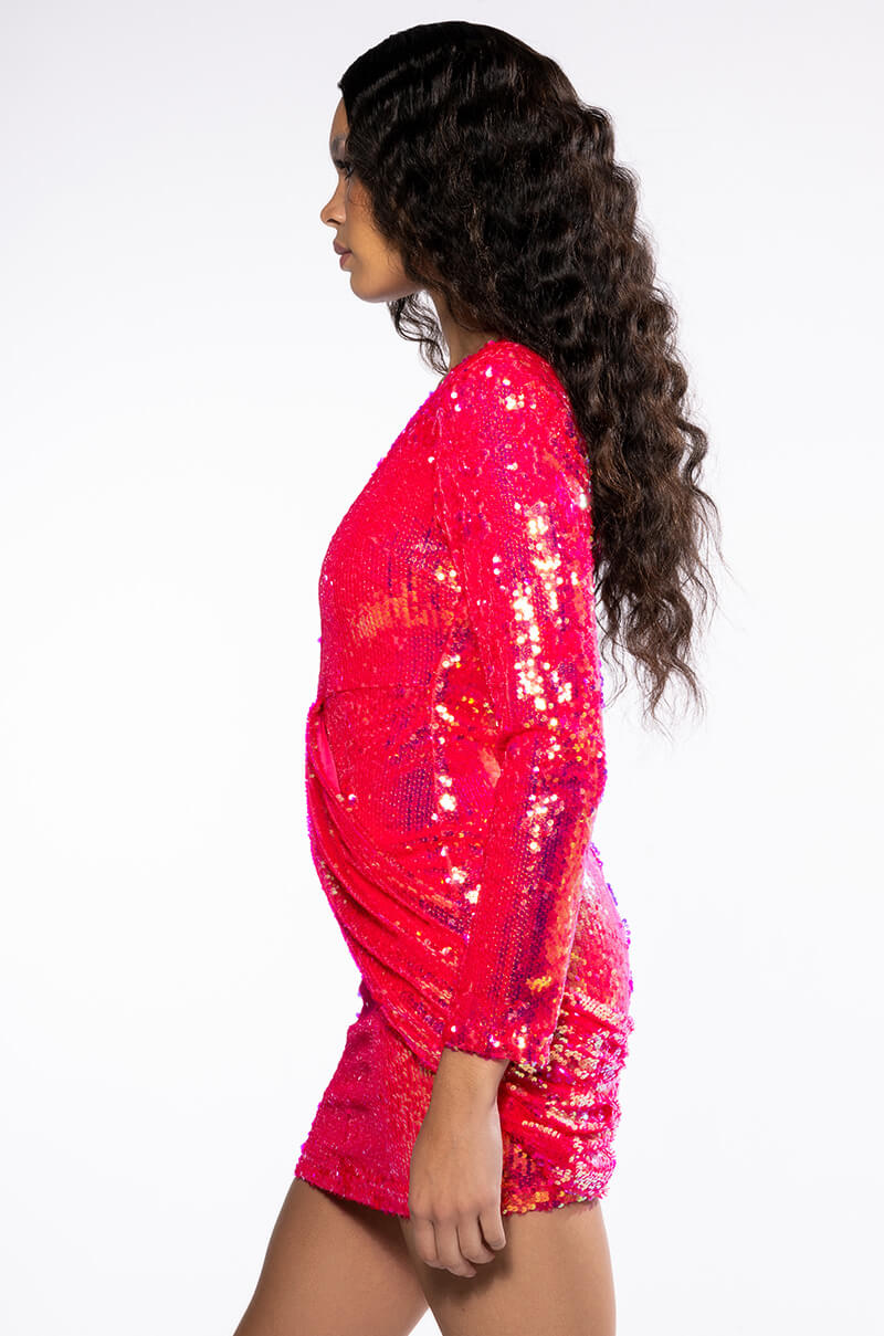 Full View Maximum Sequin Mini Dress