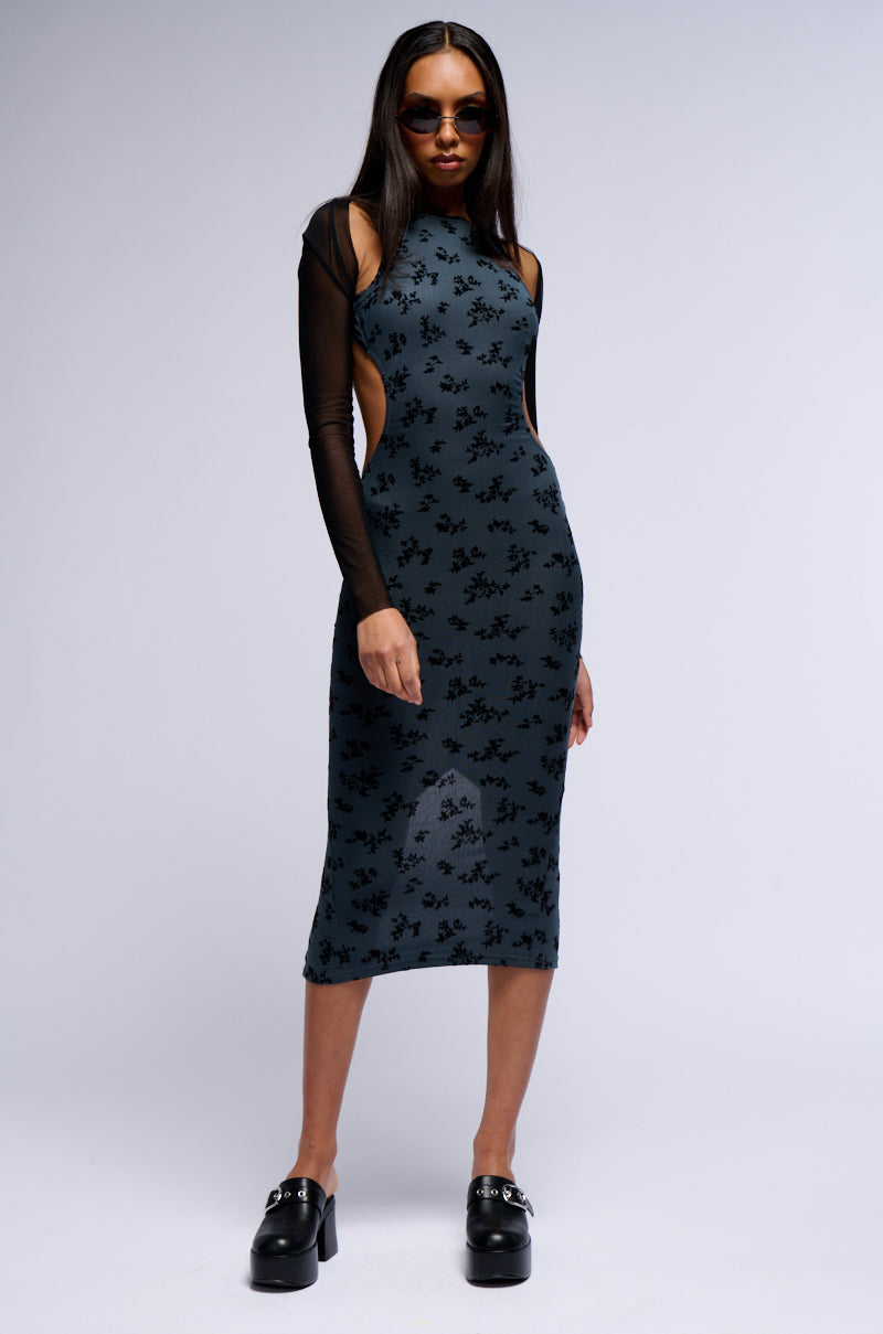 Full View Maya Floral Midi Dress