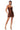 Side View Maya Sequin Strapless Mini Dress In Brown