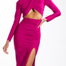 Front View Meant To Be Yours Bandage Midi Dress