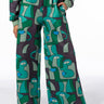 Front View Medusa Wide Leg Scuba Sweatpants