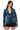 Front View Meena Embellished Denim Blazer