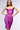 Front View Meet Me In The Metallics Midi Dress In Purple