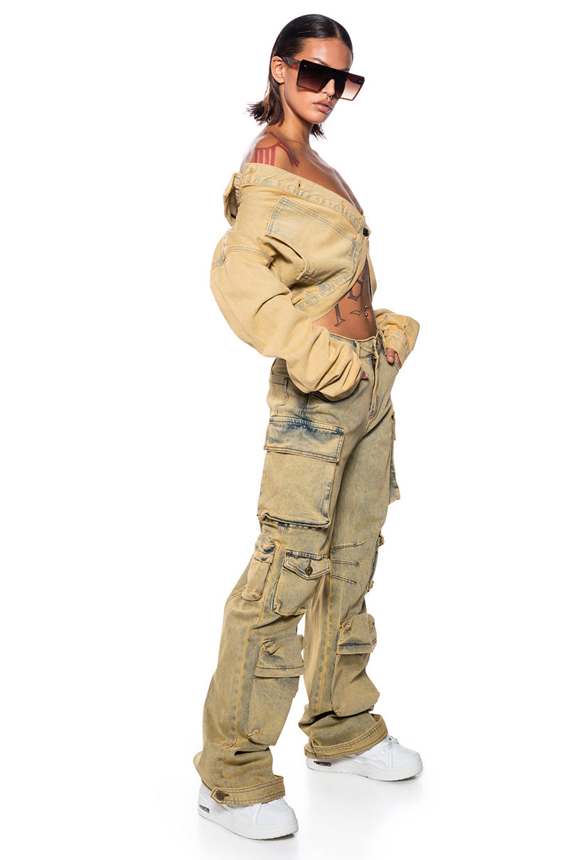 Side View Melissa Cargo Pants 1