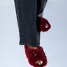 Front View Melonie Burgundy Sandal