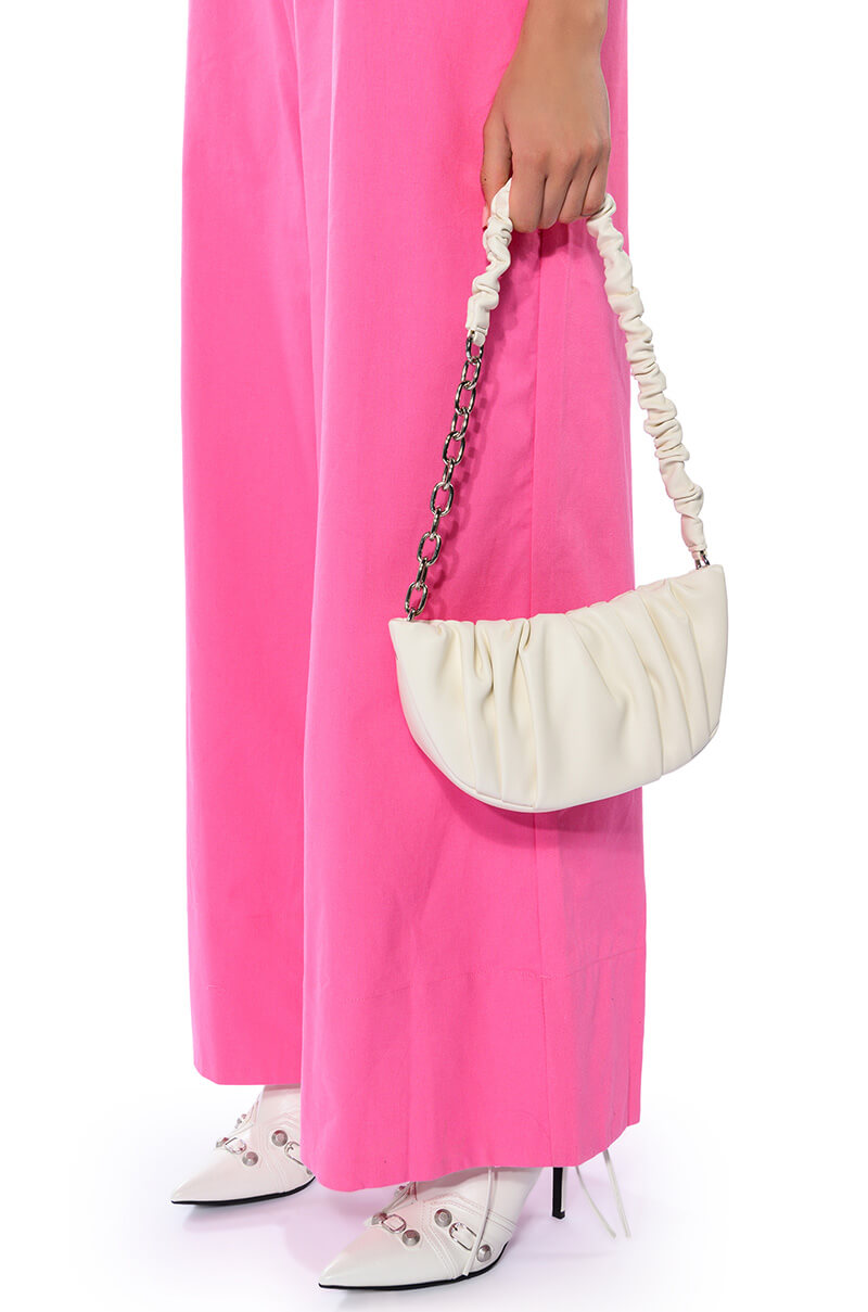 Front View Melrose Scrunchie Bag
