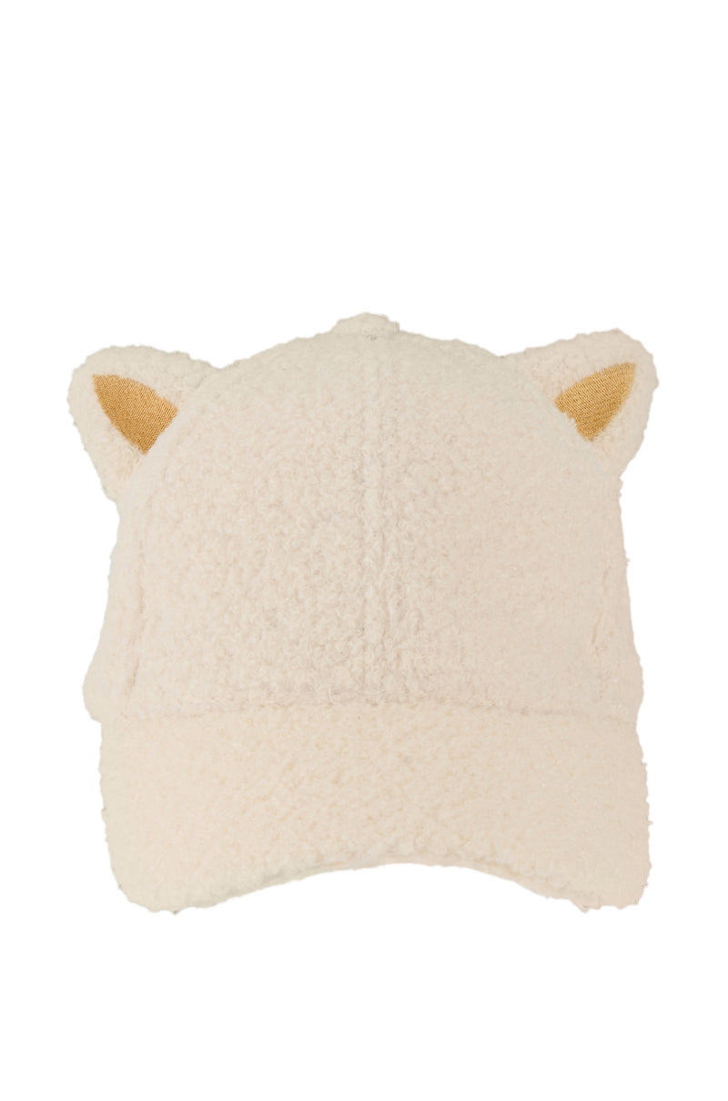 Back View Meow Meow Teddy Hat