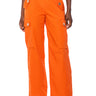 Front View Mercury Belted Linen Cargo Pants