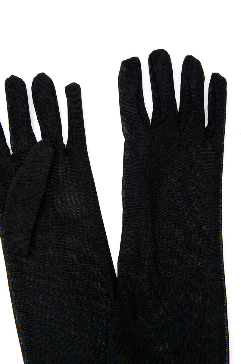 ladies black dress gloves Miss Sparrow Ladies Black Gloves with a Side Button Design – luscious  scarves main image 1