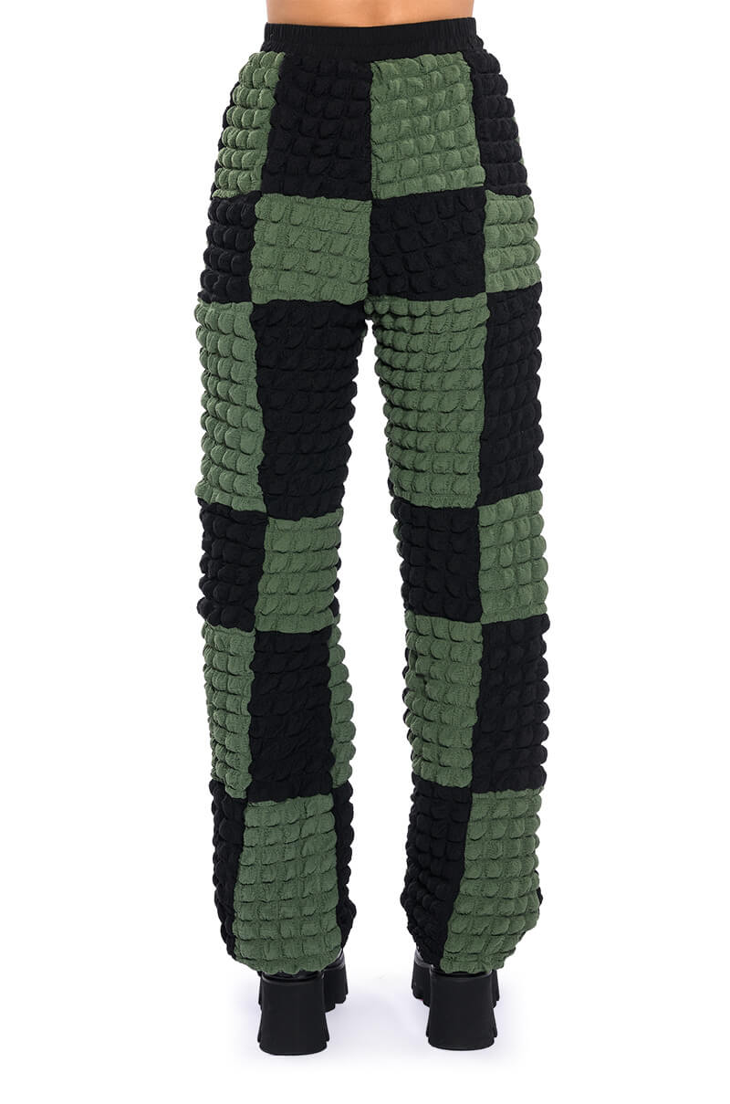 Extra View Met You In San Francisco Colorblock Puff Wide Leg Pant
