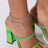 Front View Metamorphosis Anklet Set