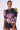 Front View Mi Amor Abstract Print Tshirt Dress