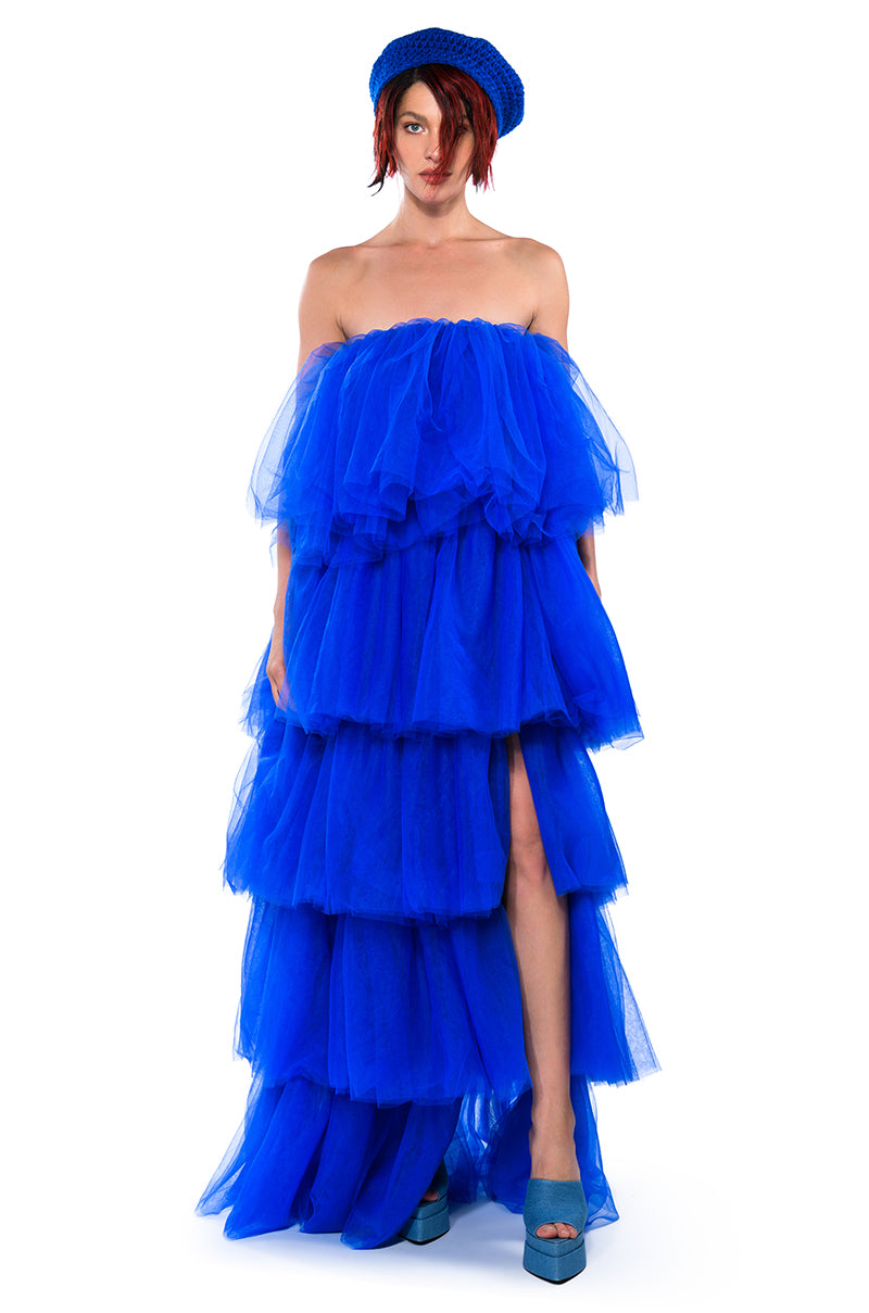 Extra View Mia Asymmetrical Layered Maxi Dress 17