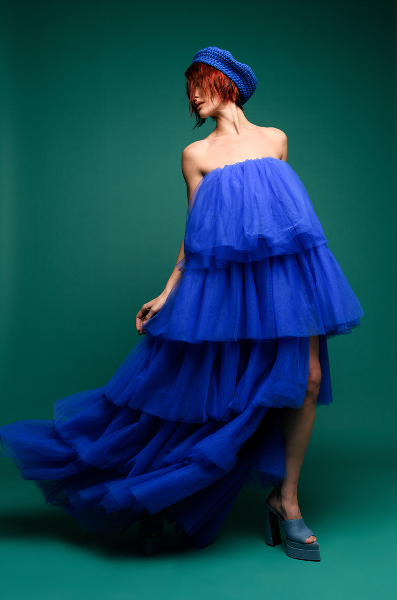 Extra View Mia Asymmetrical Layered Maxi Dress 10