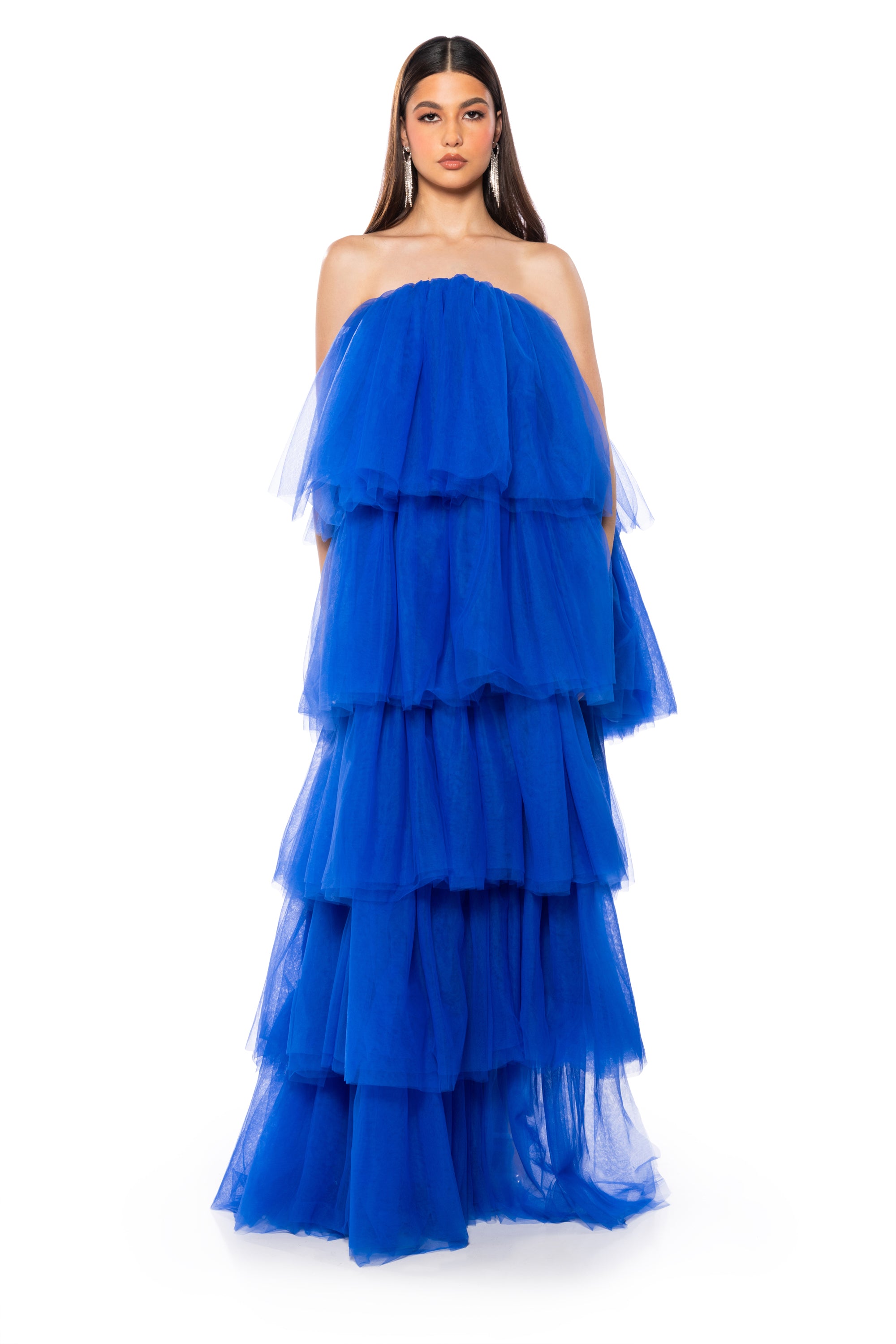 Extra View Mia Asymmetrical Layered Maxi Dress 11