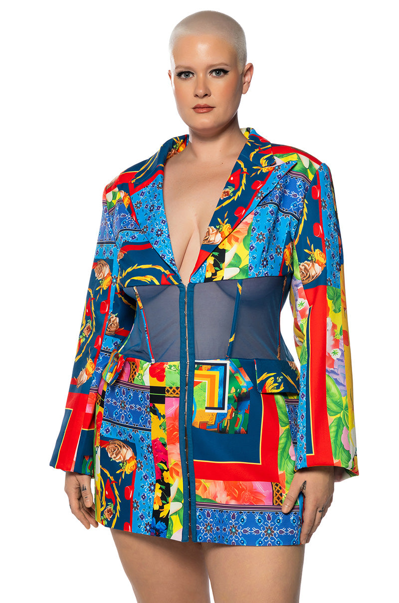 MIAMI IN THE TRAP CORSET BLAZER view 0