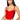 Front View Miami Mami Knit Corset Top In Red