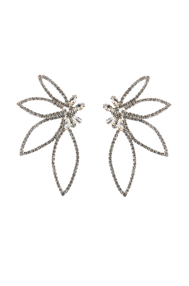 Side View Miami Please Embellished Statement Earrings