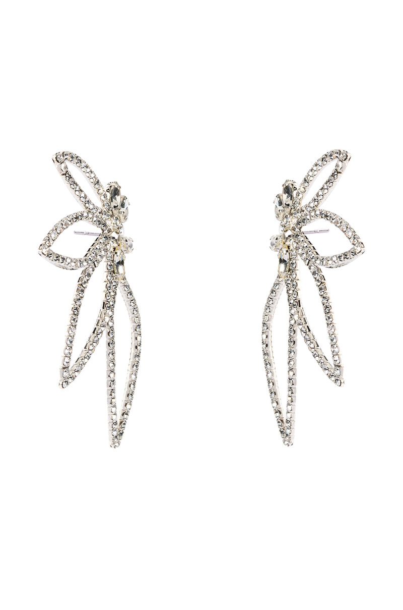 Back View Miami Please Embellished Statement Earrings