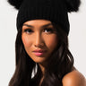 Front View Mickey Beanie in Black Black