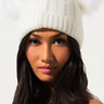 Front View Mickey Beanie in White White